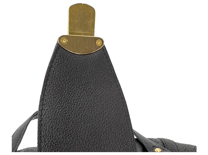 Borsa a tracolla Louis Vuitton Lunar GM Mahina in pelle marrone scuro - vista 7