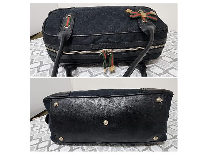 Gucci Monogram Small Princy - Borsa a Spalla Nera Nero - vista 6