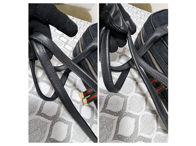 Gucci Monogram Small Princy - Borsa a Spalla Nera Nero - vista 7