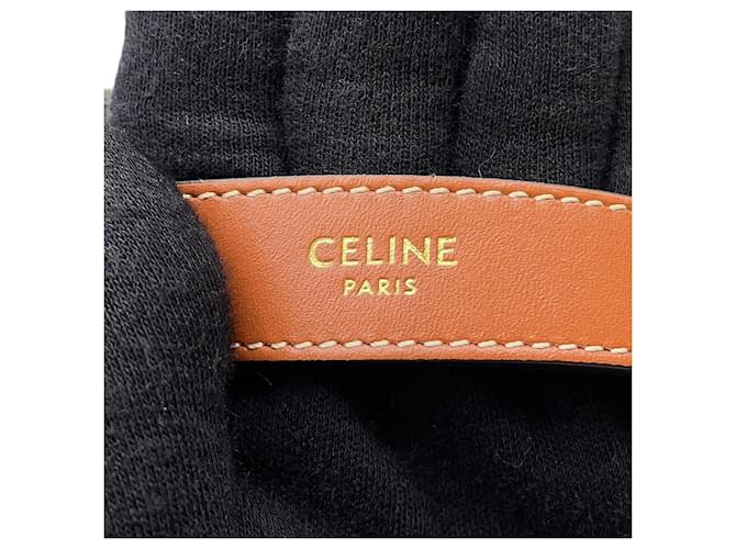 Céline Borsa Celine Teen Drawstring Triomphe Nero Beige - vista 11