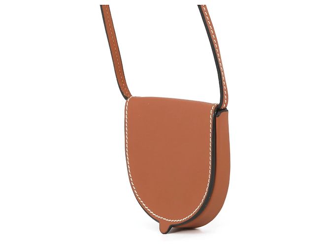 Borsa a mano/Pochette in pelle marrone Loewe - vista 2