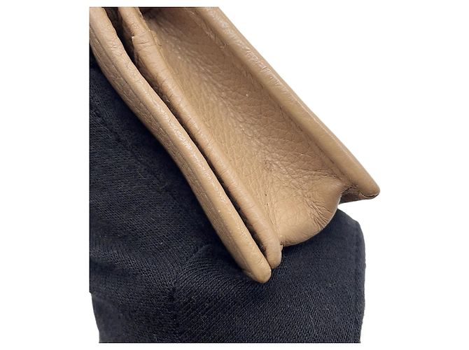 Tarjetero de cuero beige Prada - vista 10