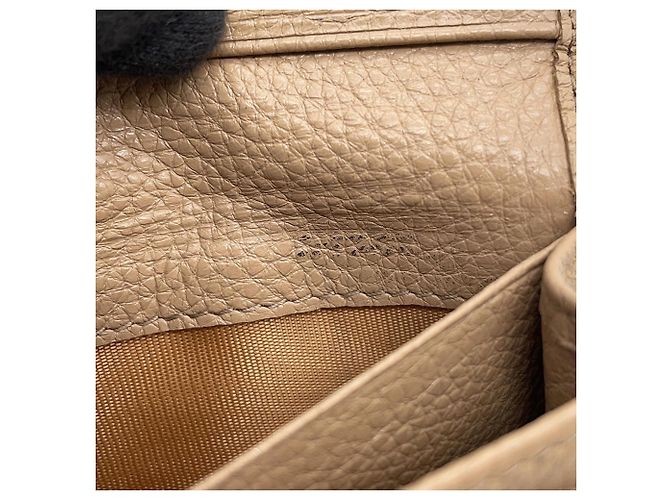 Tarjetero de cuero beige Prada - vista 11