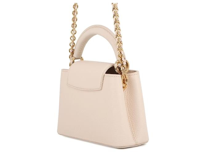 Borsa Louis Vuitton Capucines Mini Bianco - vista 2