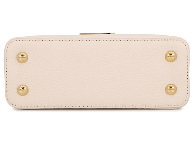 Borsa Louis Vuitton Capucines Mini Bianco - vista 3