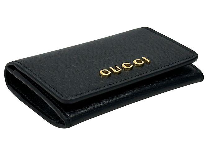 Tarjetero de cuero negro Gucci - vista 3
