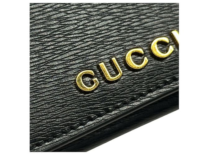 Tarjetero de cuero negro Gucci - vista 7