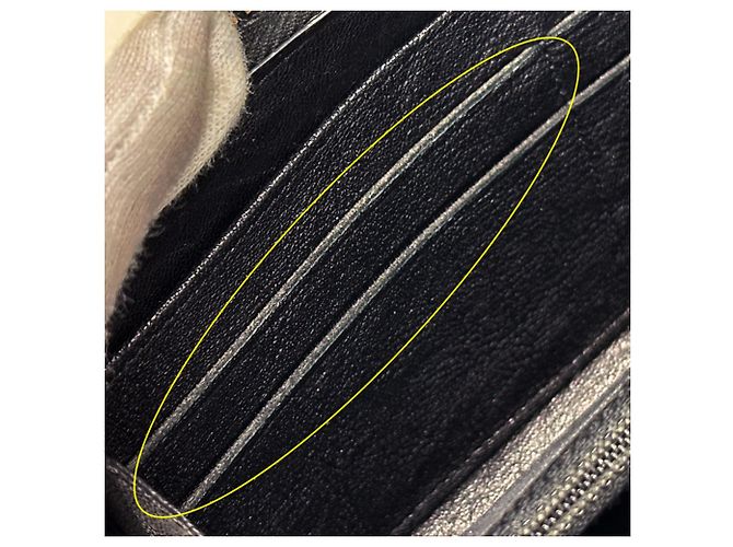 Portafoglio lungo matelassé con borchie Chanel Nero - vista 11