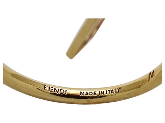 Fendi Ring aus Goldmetall mit Kunstperle Golden - Ansicht 4