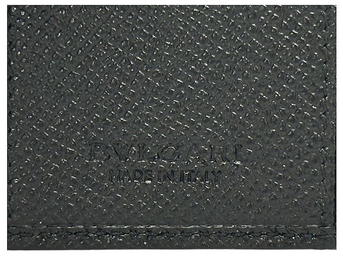 Bulgari Bvlgari Black Leather Key Case - view 6