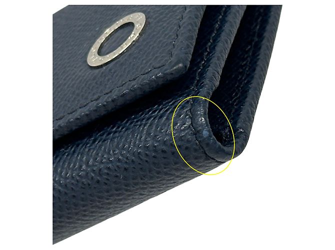 Bulgari Bvlgari Navy Leather Key Case Navy blue - view 10