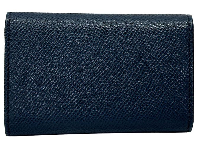 Bulgari Bvlgari Navy Leather Key Case Navy blue - view 2
