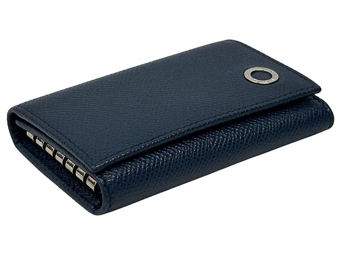 Bulgari Bvlgari Navy Leather Key Case Navy blue - view 3