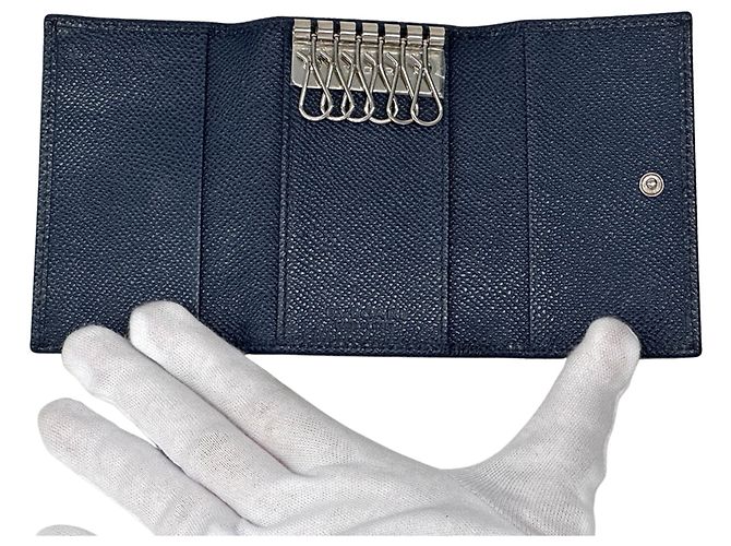 Bulgari Bvlgari Navy Leather Key Case Navy blue - view 4