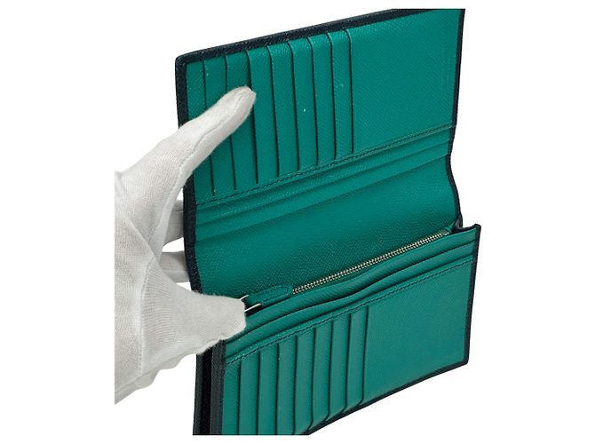 Bulgari Bvlgari Bi-Fold Wallet Green Navy blue - view 5