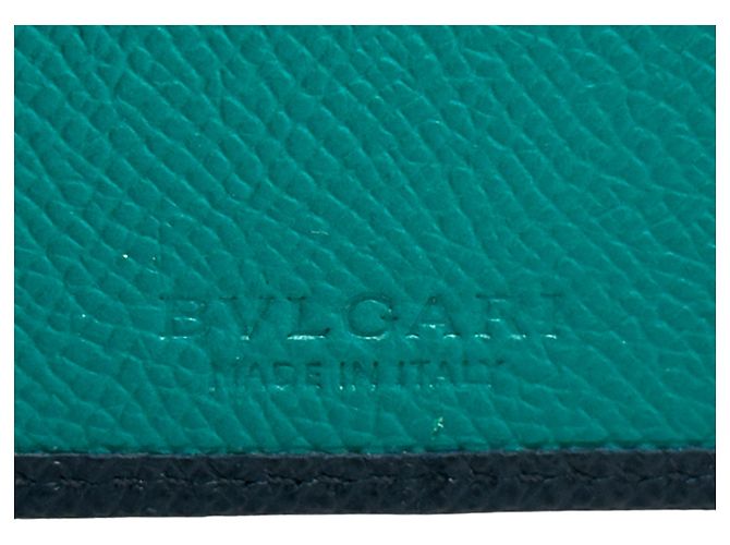 Bulgari Bvlgari Bi-Fold Wallet Green Navy blue - view 6