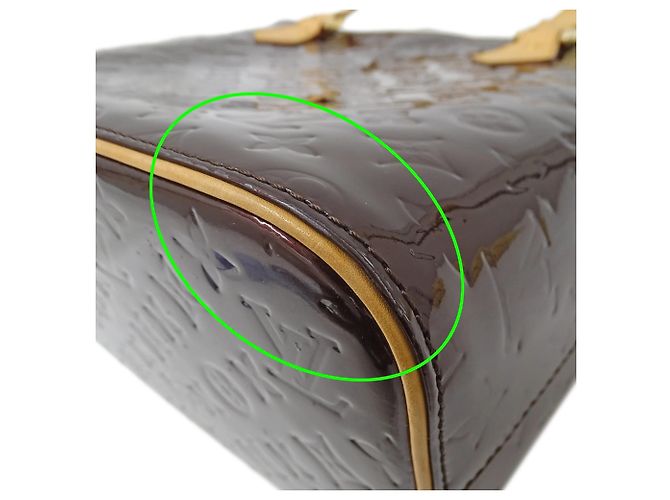 Borsa Louis Vuitton Monogram Vernis Porpora - vista 13