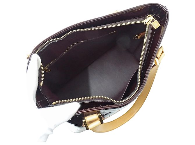 Borsa Louis Vuitton Monogram Vernis Porpora - vista 5