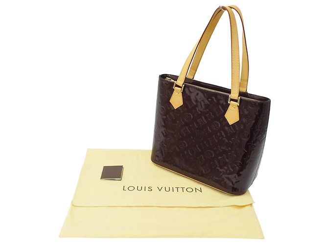 Borsa Louis Vuitton Monogram Vernis Porpora - vista 7