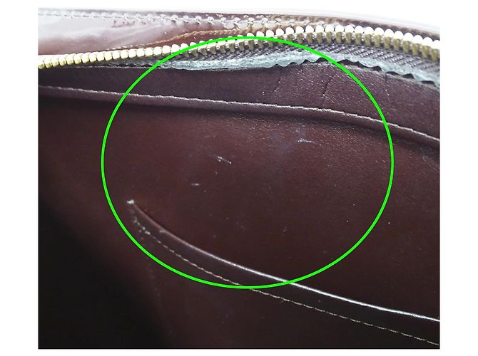 Borsa Louis Vuitton Monogram Vernis Porpora - vista 8