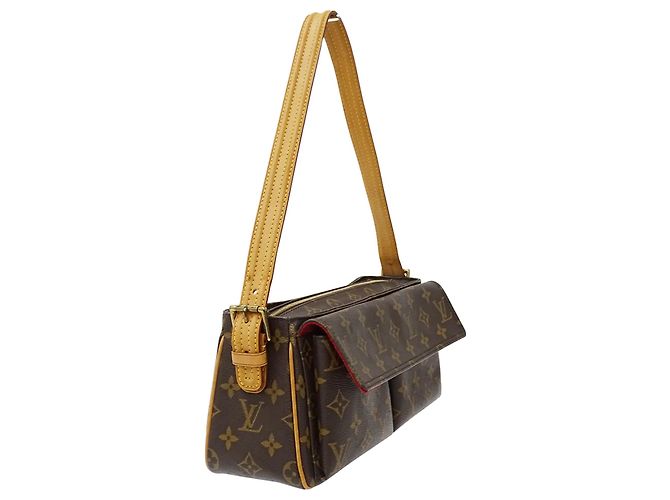 Borsa a Spalla Louis Vuitton Monogram Marrone Monogramma - vista 4