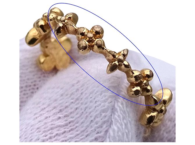 Anello Louis Vuitton in metallo dorato da donna D'oro - vista 8