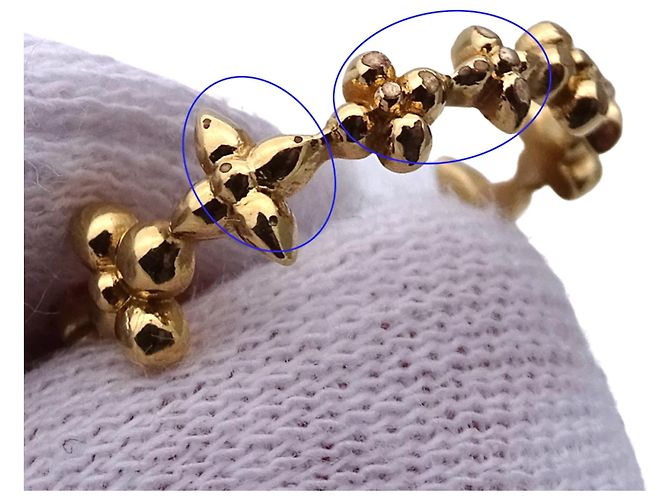 Anello Louis Vuitton in metallo dorato da donna D'oro - vista 9