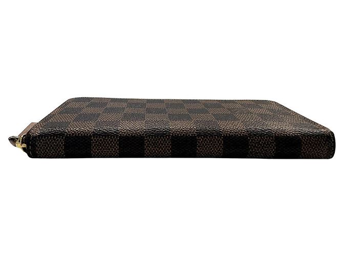 Louis Vuitton Damier Canvas Long Wallet Brown Pink - view 3