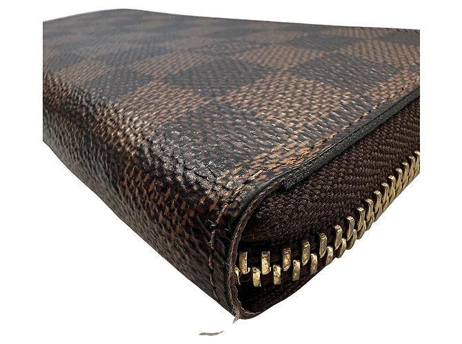 Louis Vuitton Damier Canvas Long Wallet Brown Pink - view 5