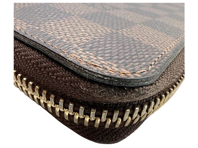 Louis Vuitton Damier Canvas Long Wallet Brown Pink - view 7