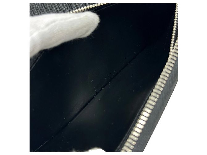 Portafoglio lungo da uomo Louis Vuitton Taiga Nero - vista 8