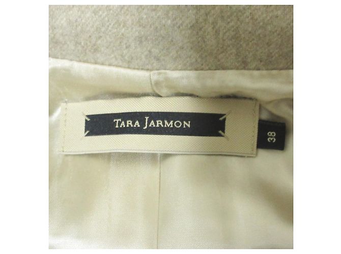 Autre Marque Abrigo de lana Tara Jarmon Beige - vista 3