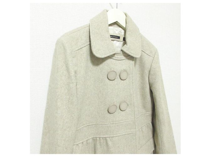 Autre Marque Abrigo de lana Tara Jarmon Beige - vista 4