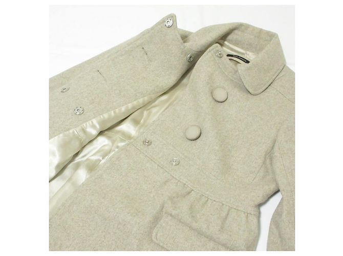 Autre Marque Abrigo de lana Tara Jarmon Beige - vista 5