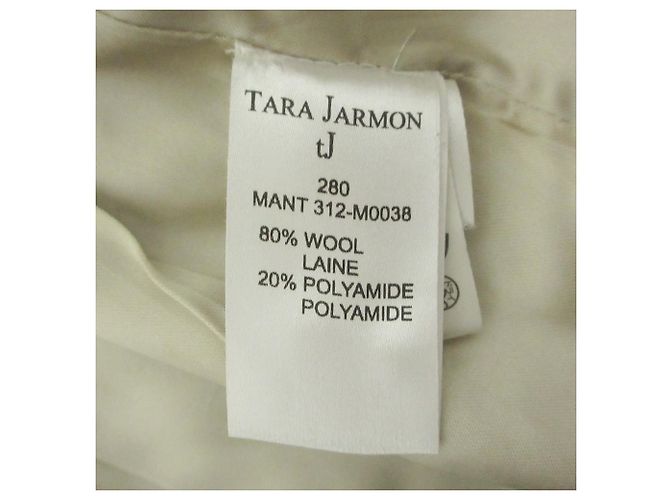 Autre Marque Abrigo de lana Tara Jarmon Beige - vista 7