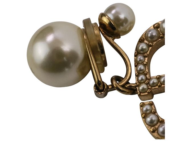 Orecchini a clip Tribal Pearl Christian Dior D'oro - vista 11