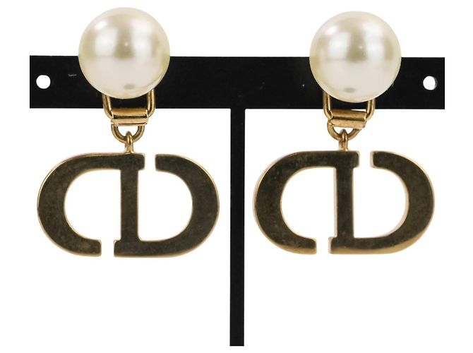 Orecchini a clip Tribal Pearl Christian Dior D'oro - vista 2