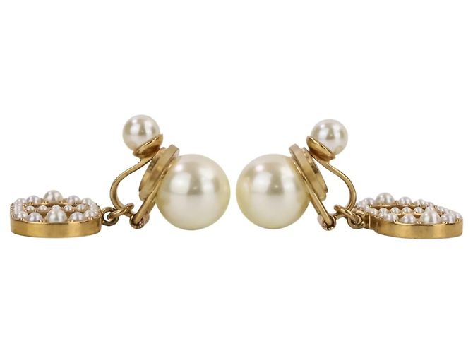 Orecchini a clip Tribal Pearl Christian Dior D'oro - vista 5