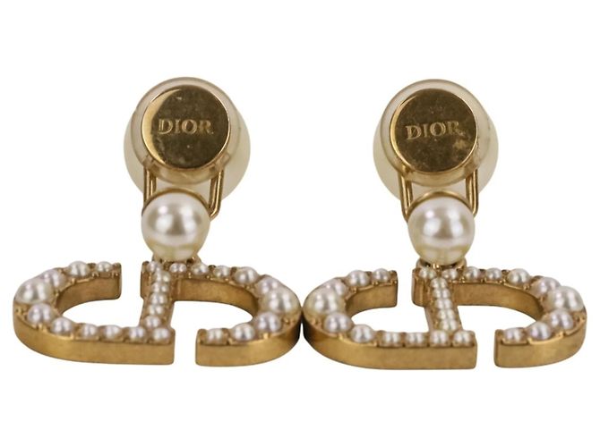 Orecchini a clip Tribal Pearl Christian Dior D'oro - vista 8