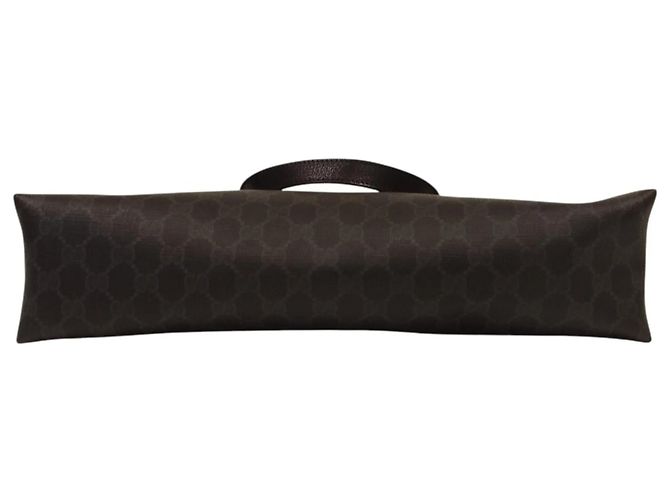 Borsa Tote GUCCI Vintage GG Supreme Sherry Line Nero - vista 4