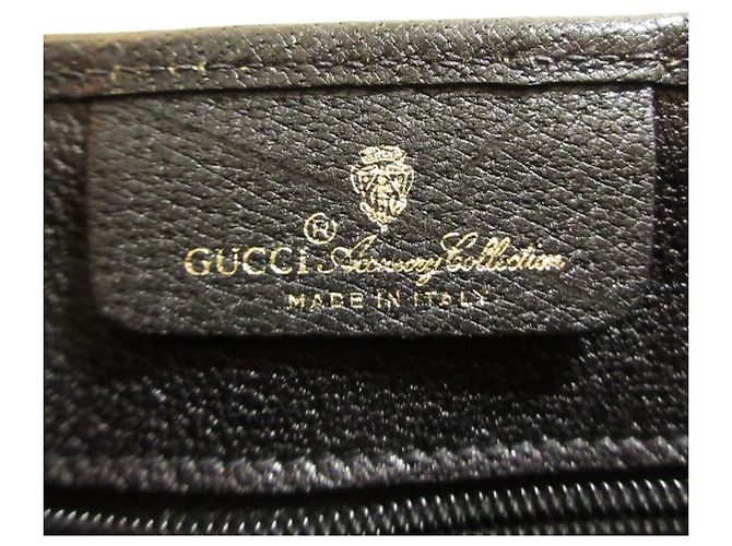 Borsa Tote GUCCI Vintage GG Supreme Sherry Line Nero - vista 8