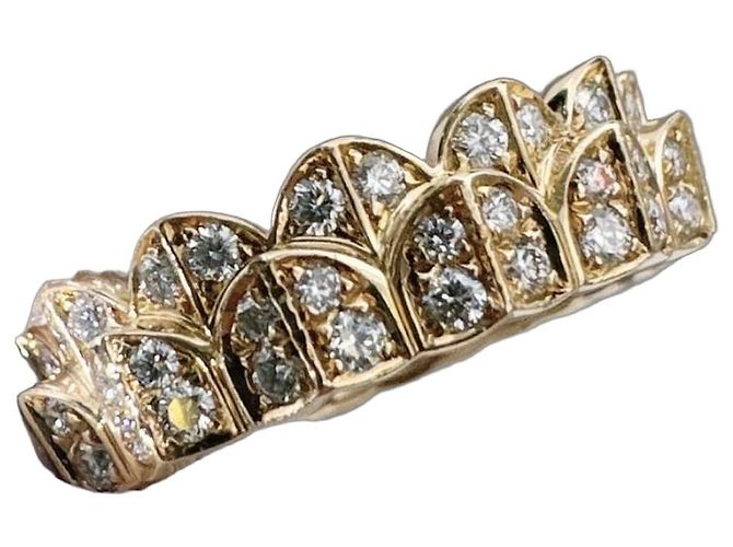 Anello Fred Fieden Edizione Limitata in Oro 18K e Diamanti D'oro - vista 2