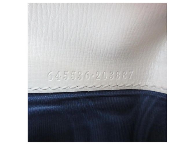Cartera compacta GUCCI Jackie Blanco Gris - vista 11