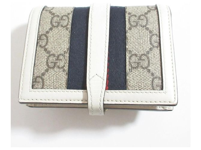 Cartera compacta GUCCI Jackie Blanco Gris - vista 2