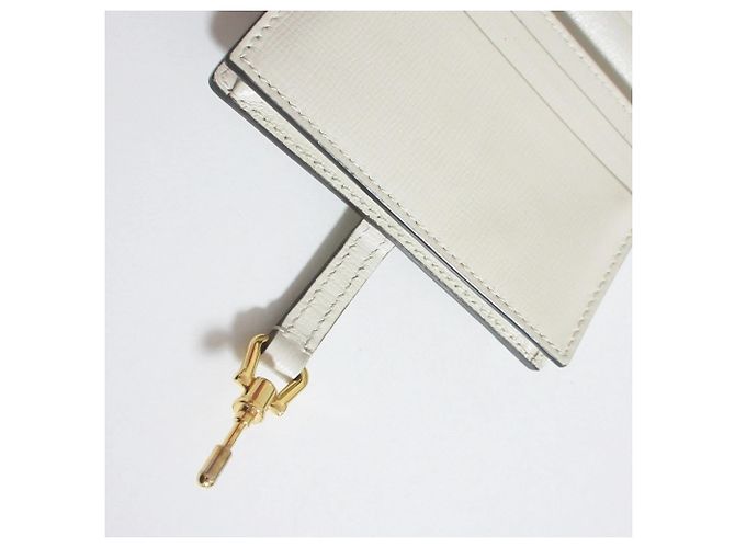 Cartera compacta GUCCI Jackie Blanco Gris - vista 6