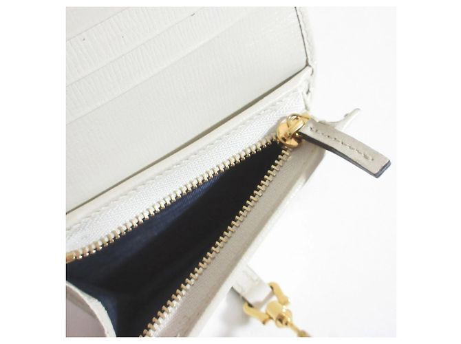 Cartera compacta GUCCI Jackie Blanco Gris - vista 8