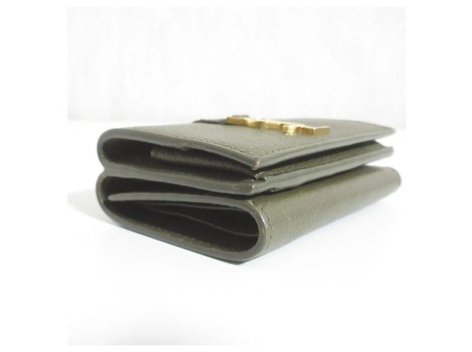 Yves Saint Laurent Origami Tiny Wallet in Khaki - Ansicht 3