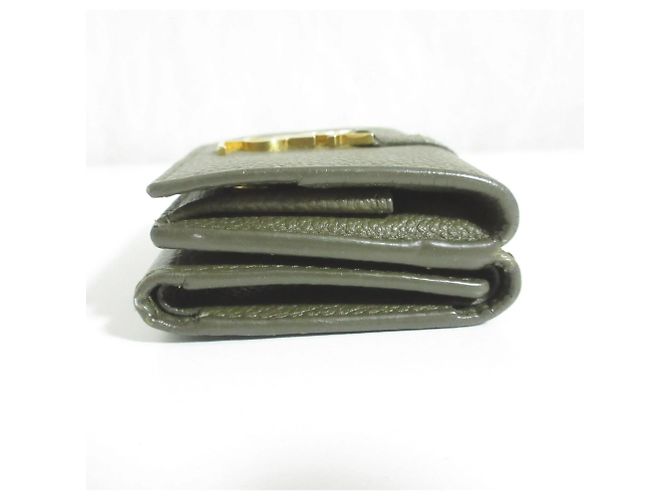 Yves Saint Laurent Origami Tiny Wallet in Khaki - Ansicht 4