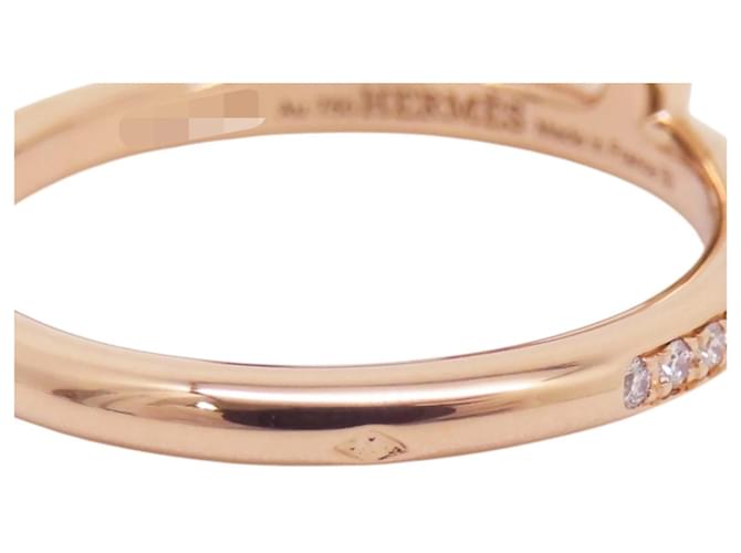 Anello Link d'Hermès Diamond Band Ring D'oro - vista 11