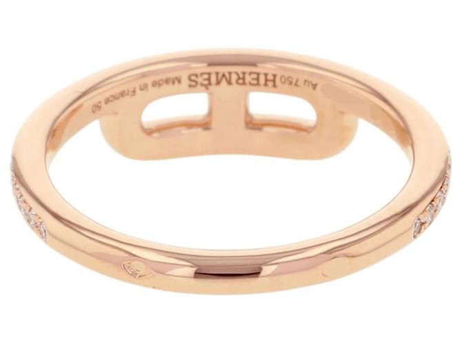Anello Link d'Hermès Diamond Band Ring D'oro - vista 3